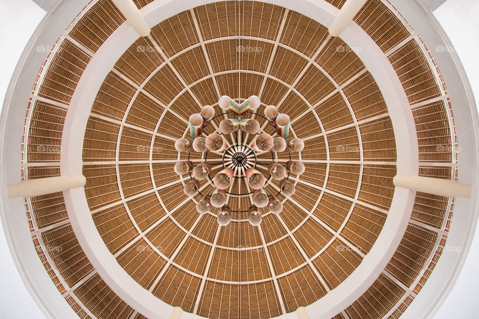 Low angle view of ceiling