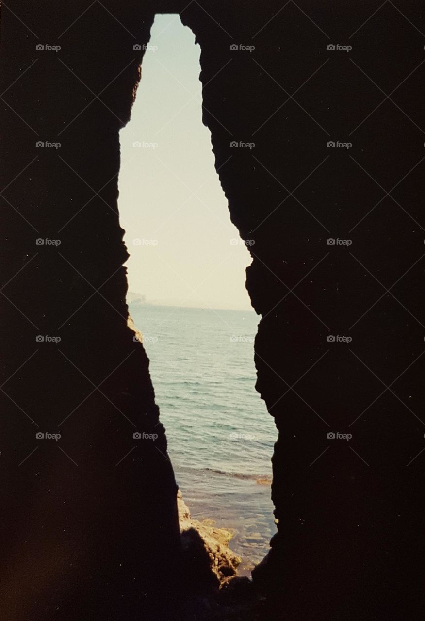 View to the Black see through the grotto