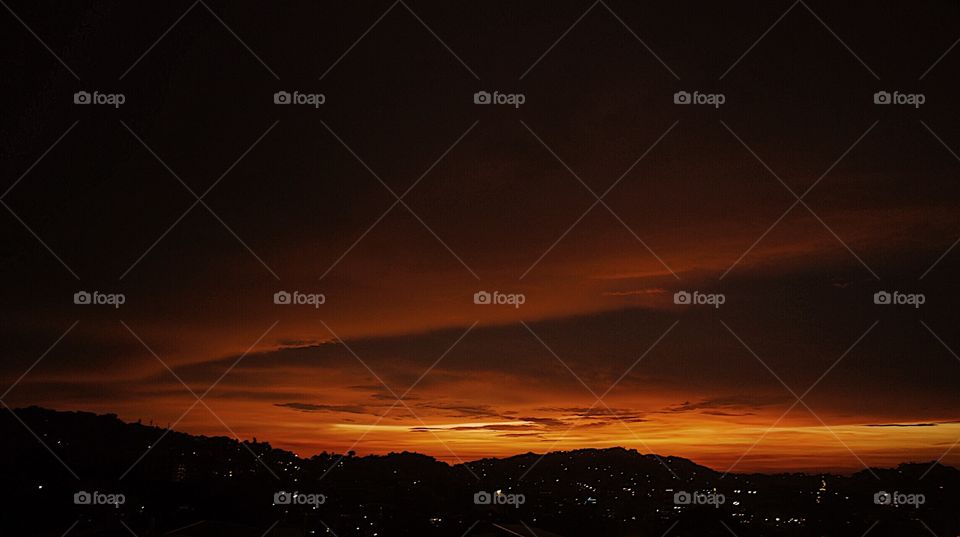 Beautiful sunset in the city!