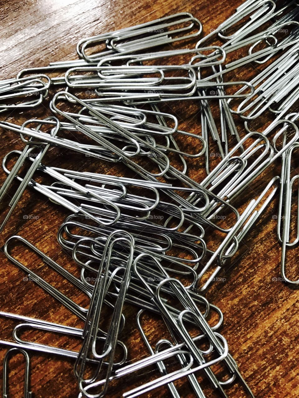 Paper clips-metal-silver-stationery 