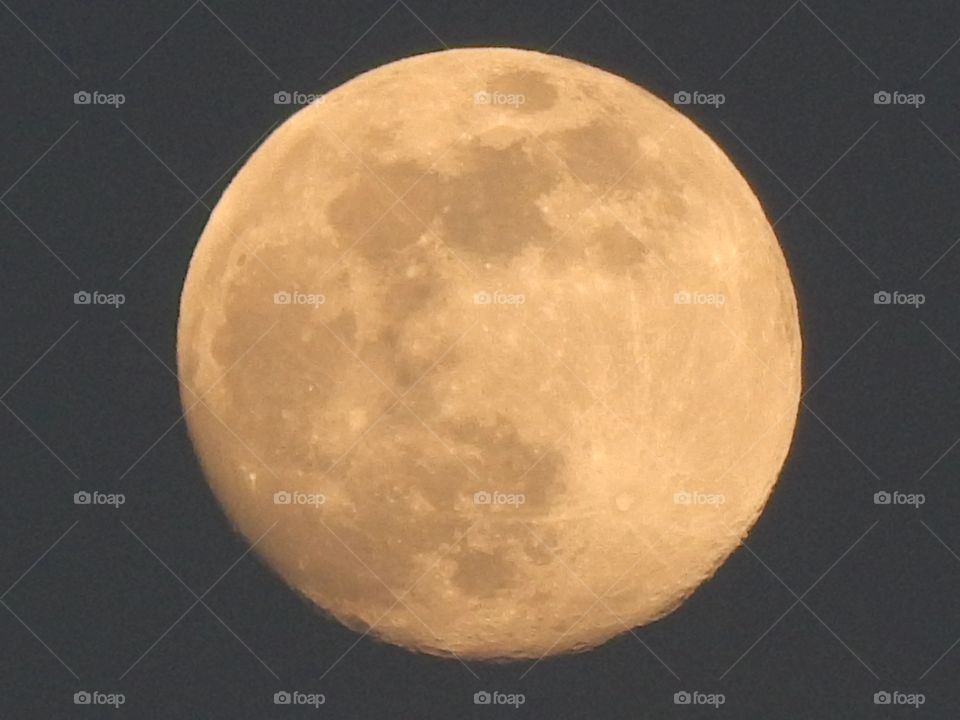full moon close up