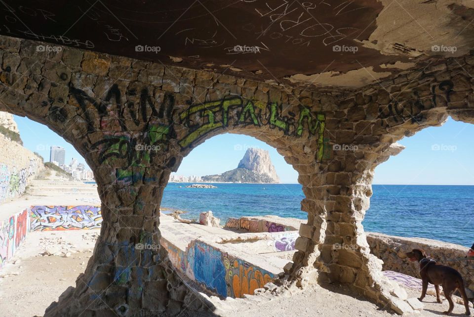 Circles#panorama#rock#sea#view