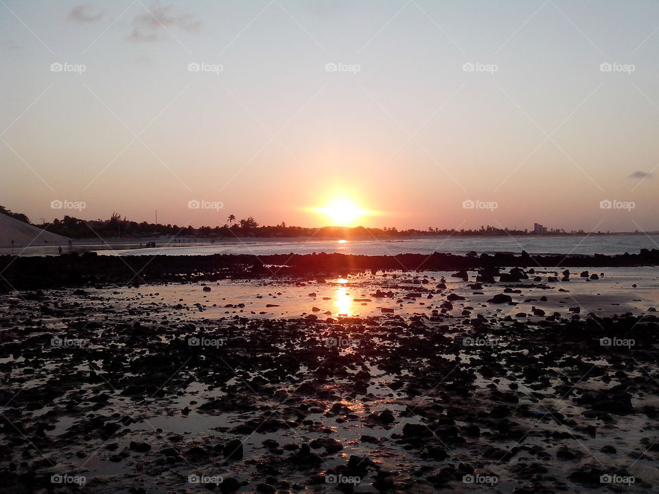 Sun, whater and rocks