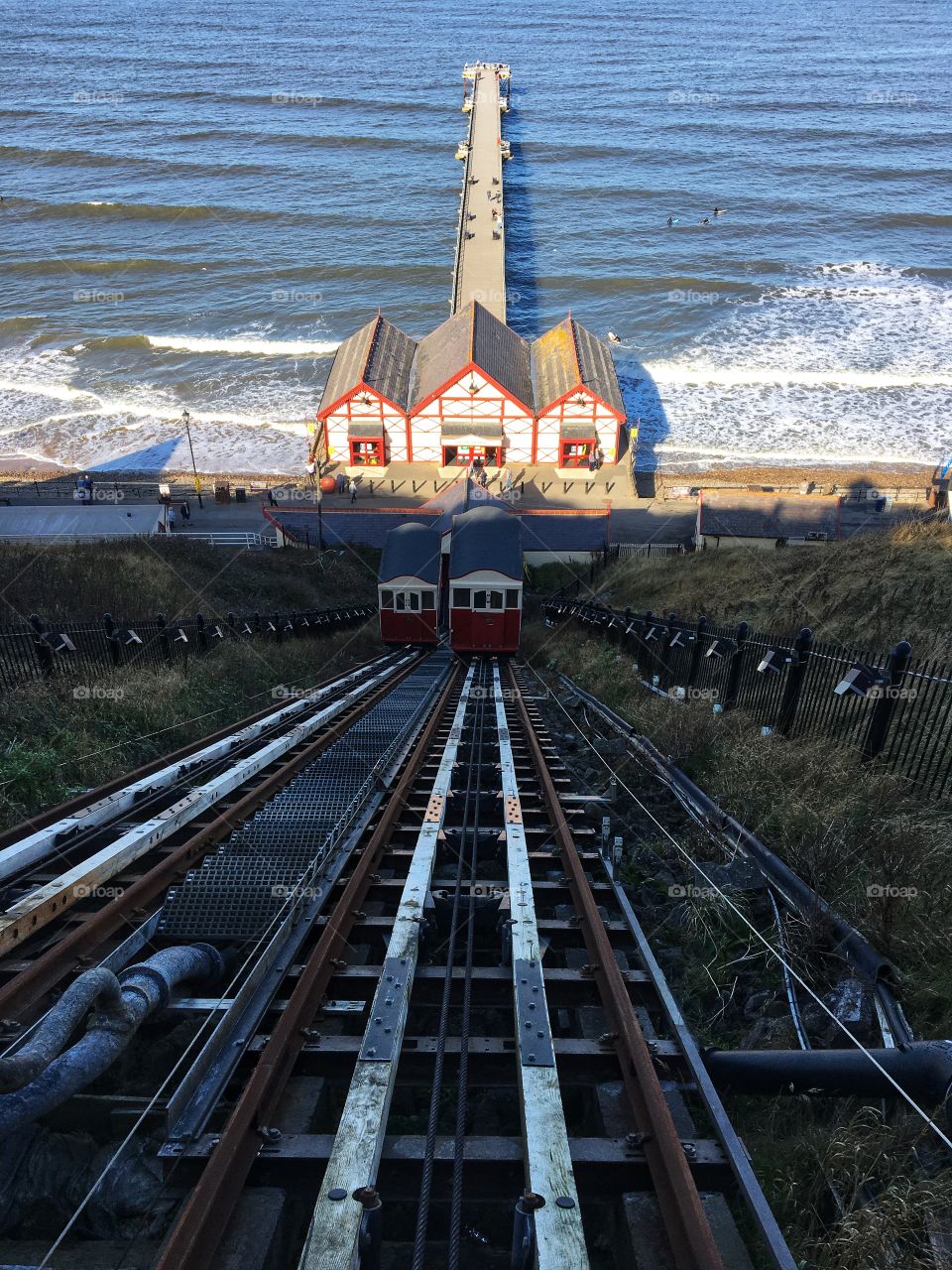 Saltburn Cliff Lift ... closed for the Winter 