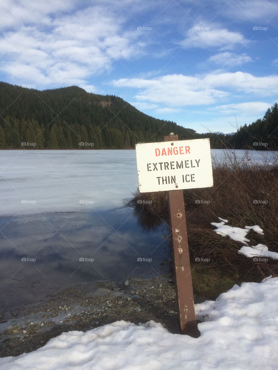 Don't walking ice