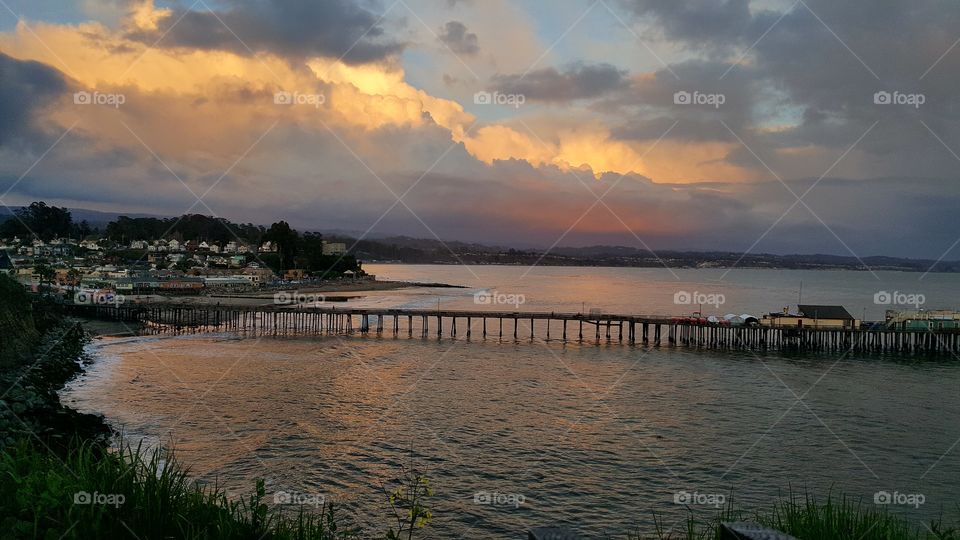 Pier, wharf, Capitola Breach, California, Monterey bay