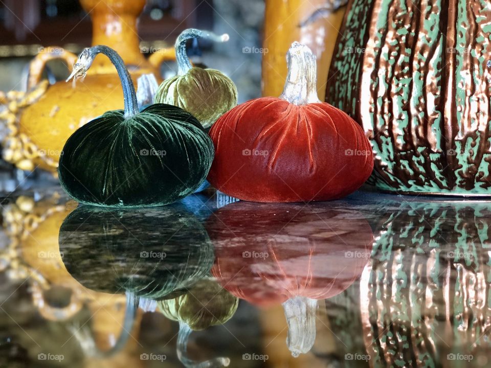 Unique Fall Colorful Pumpkins,