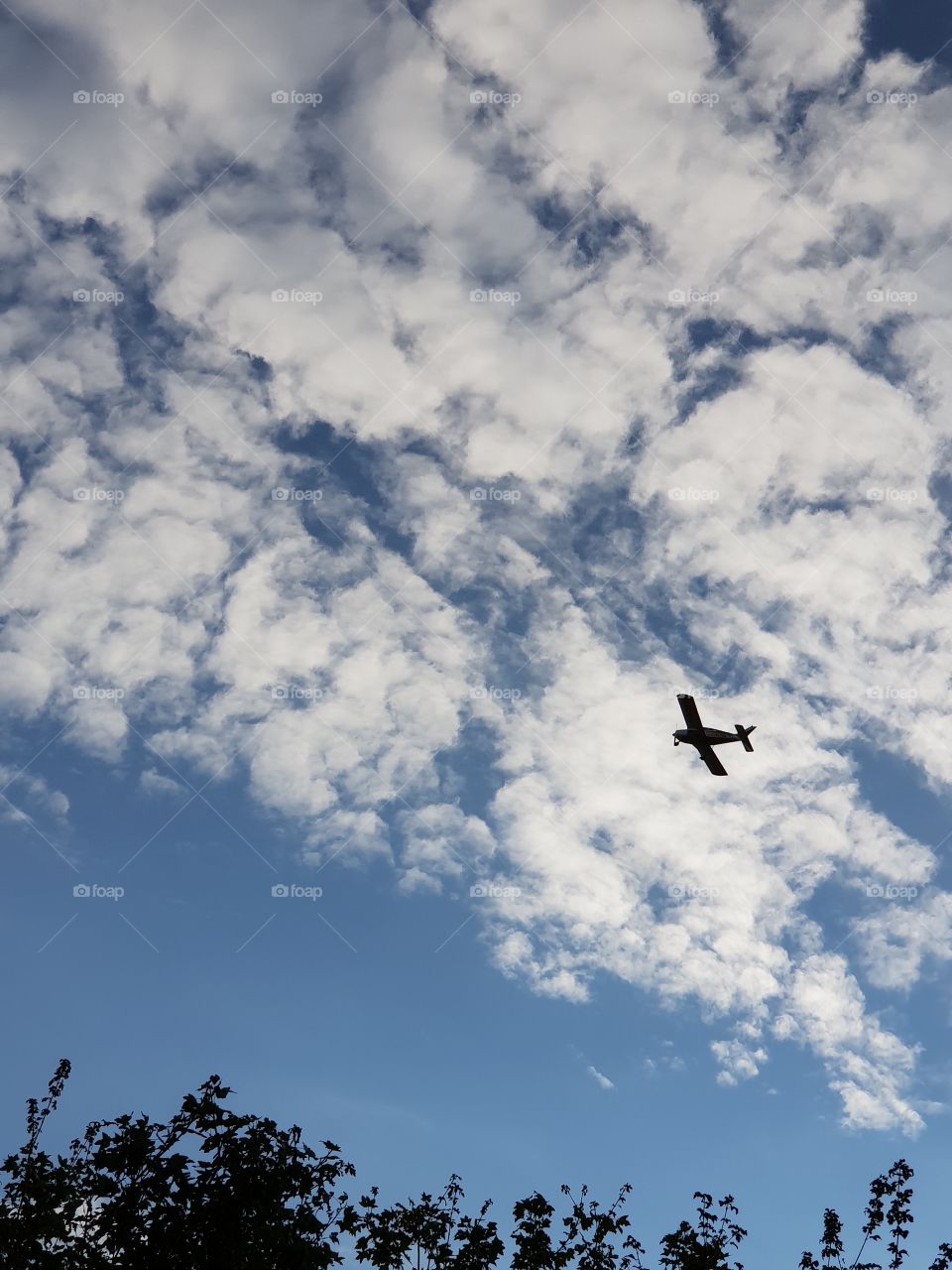 Blue sky with clouds