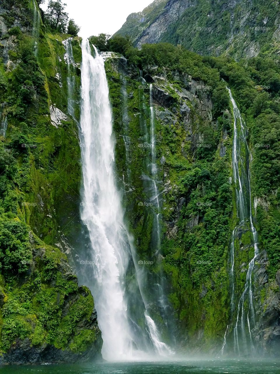 Milford sounds waterfalls