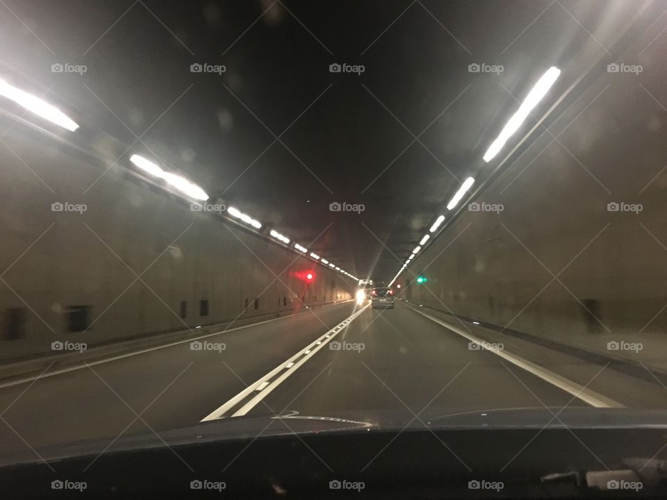 Driving in a tunnel 