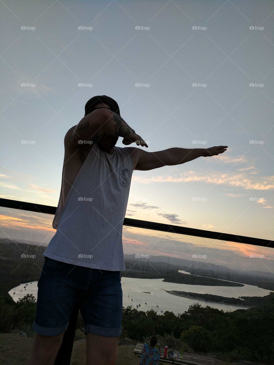 Dab on the grassy hill in Cooktown, Australia