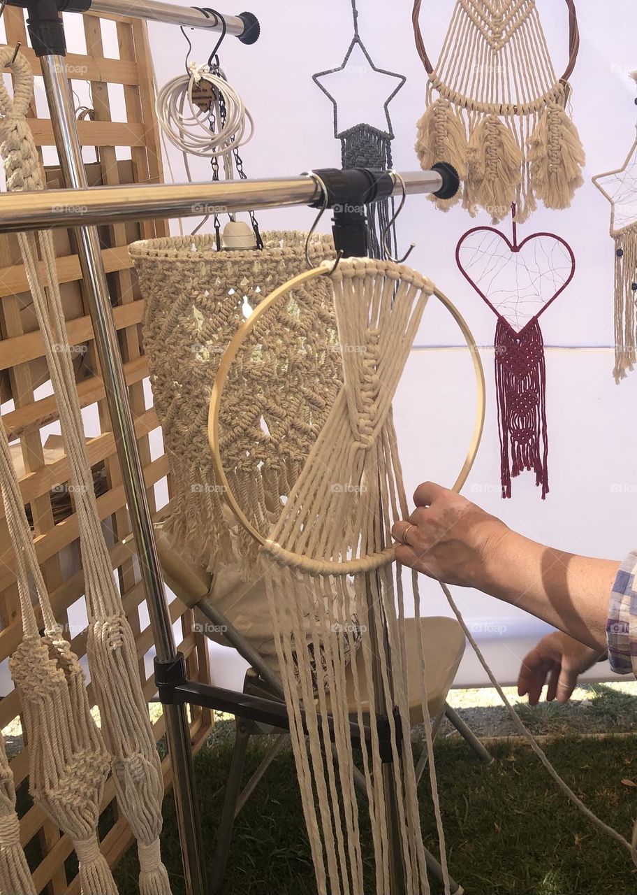 Craftswoman Weaving