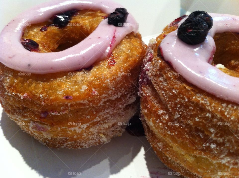Cronuts, a croissant-doughnut pastry, from Dominique Ansel Bakery 