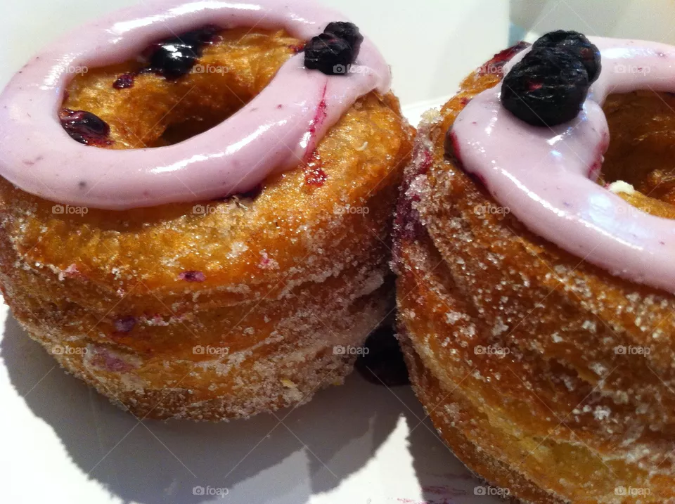 Cronuts, a croissant-doughnut pastry, from Dominique Ansel Bakery 