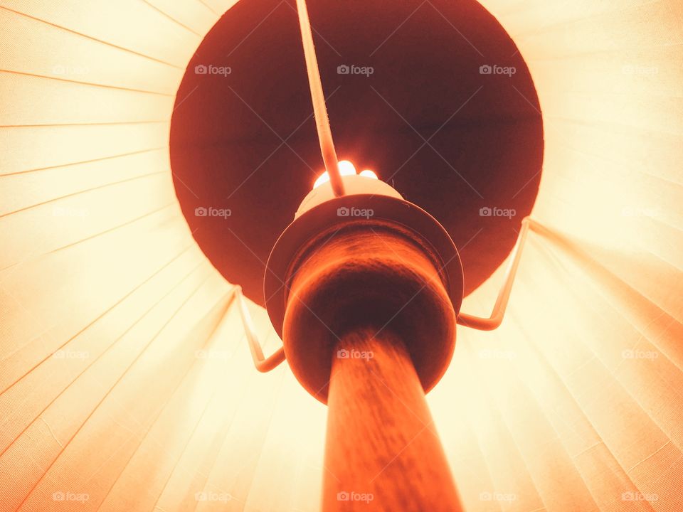 Low angle view of lamp