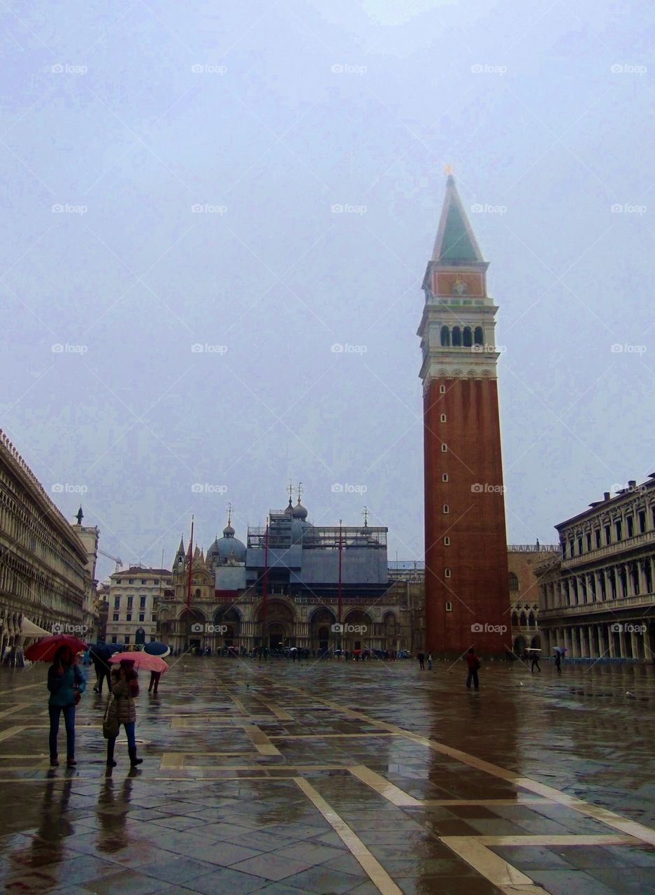 Piazza San Marco in the rain 