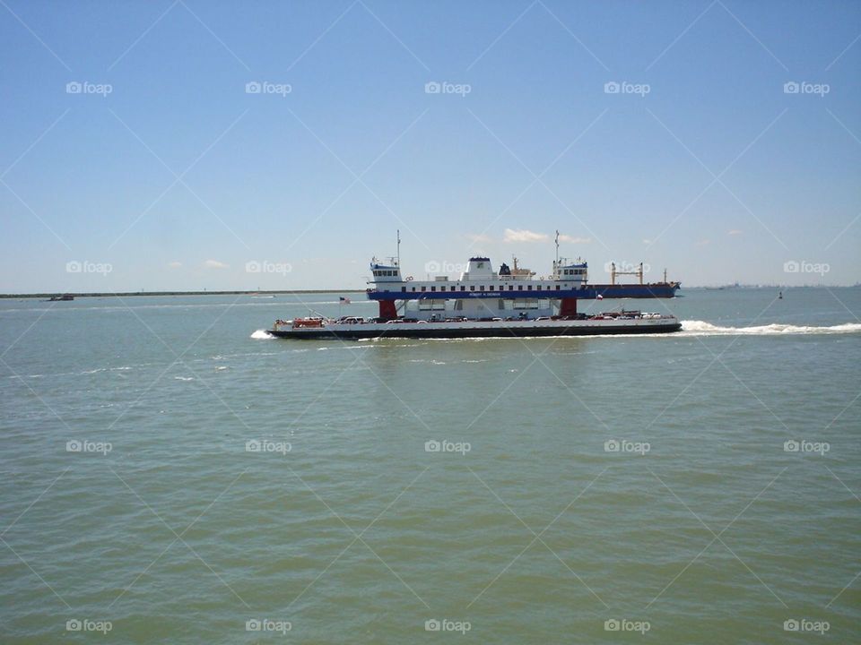 Galveston Texas Gulf of Mexico Ferry Ship