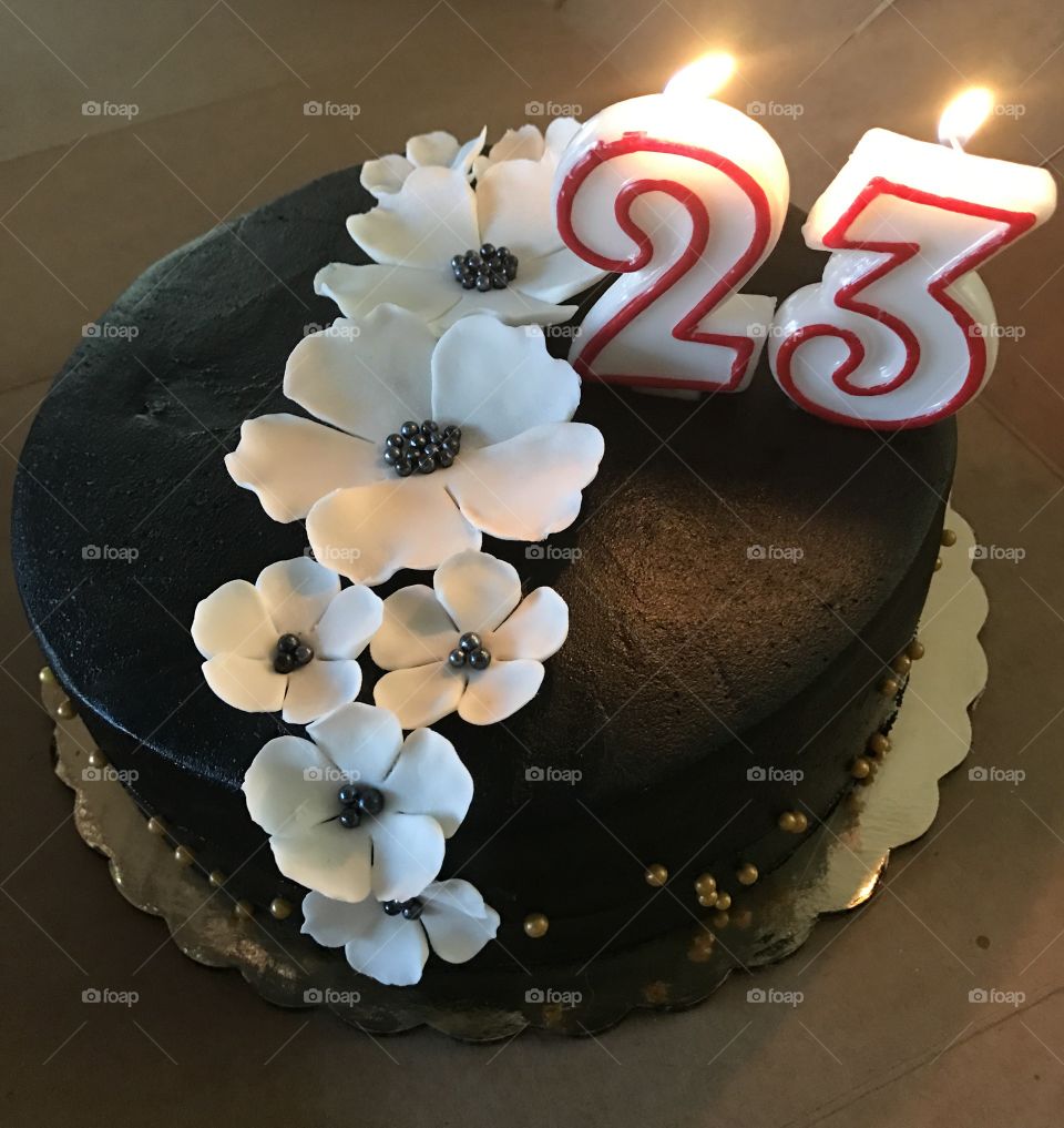 23rd birthday cake