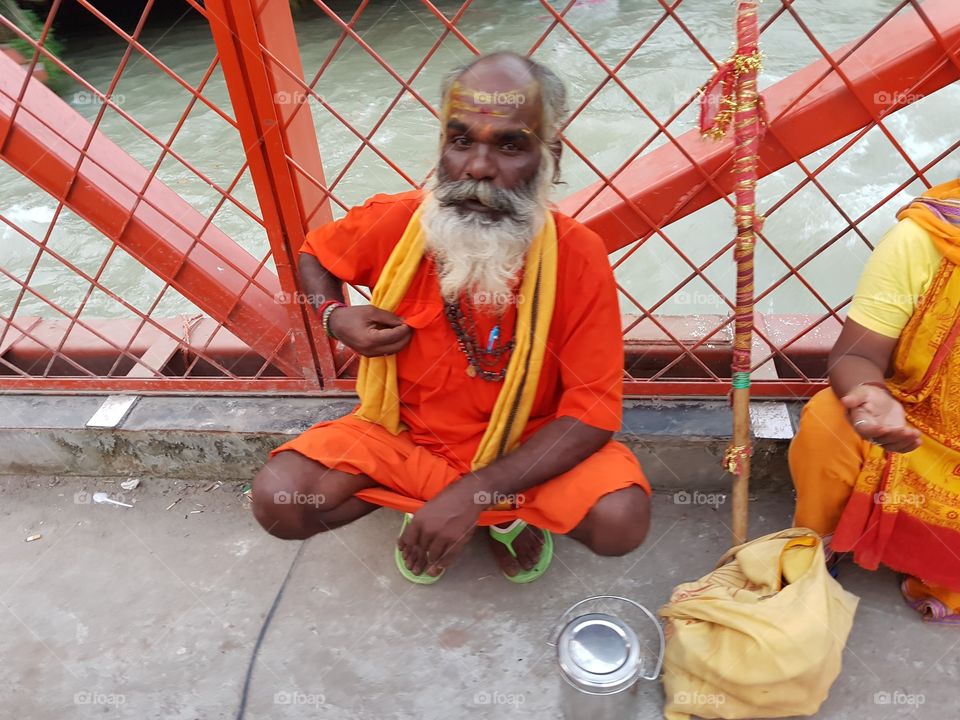 devotee at haridwar