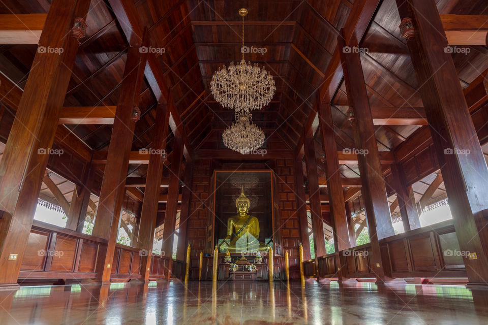 Inside temple in Thailand