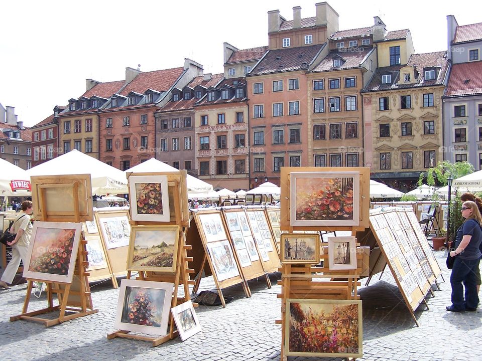 Art show in Warsaw, Poland