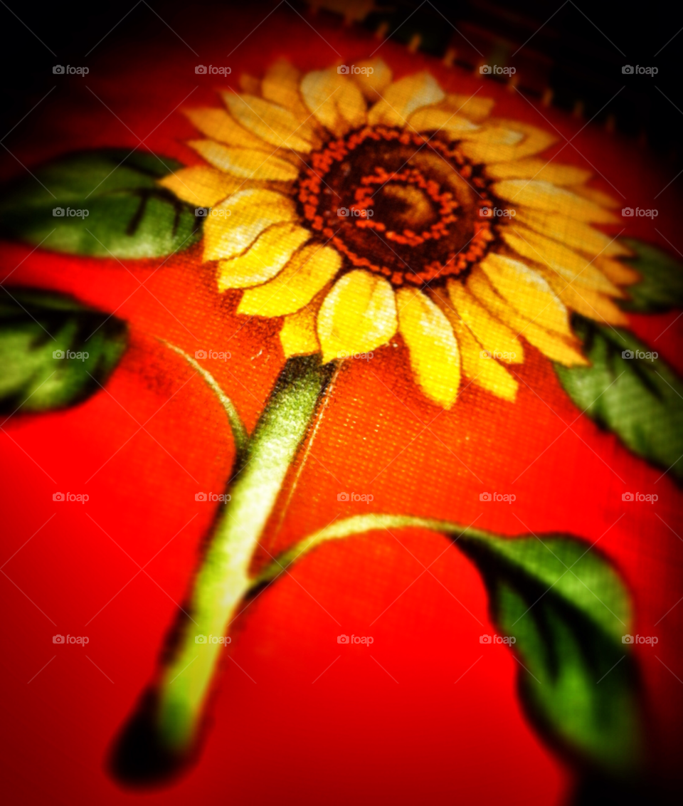 leaves art stem sun flower by delvec