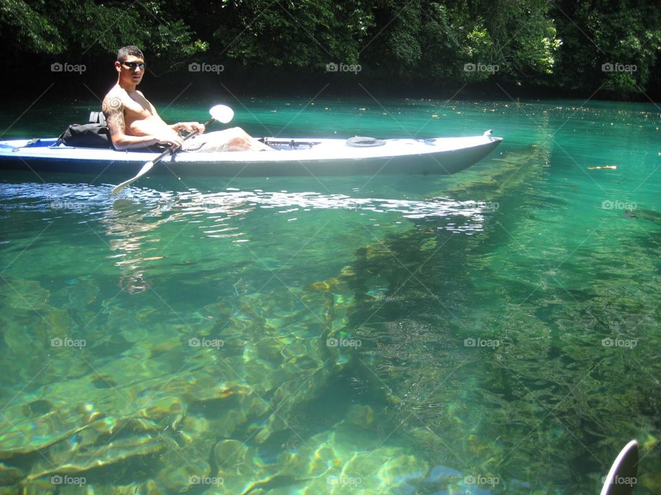 Clear water in Palau 
