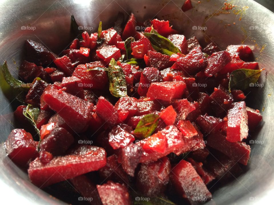 beetroots cooking