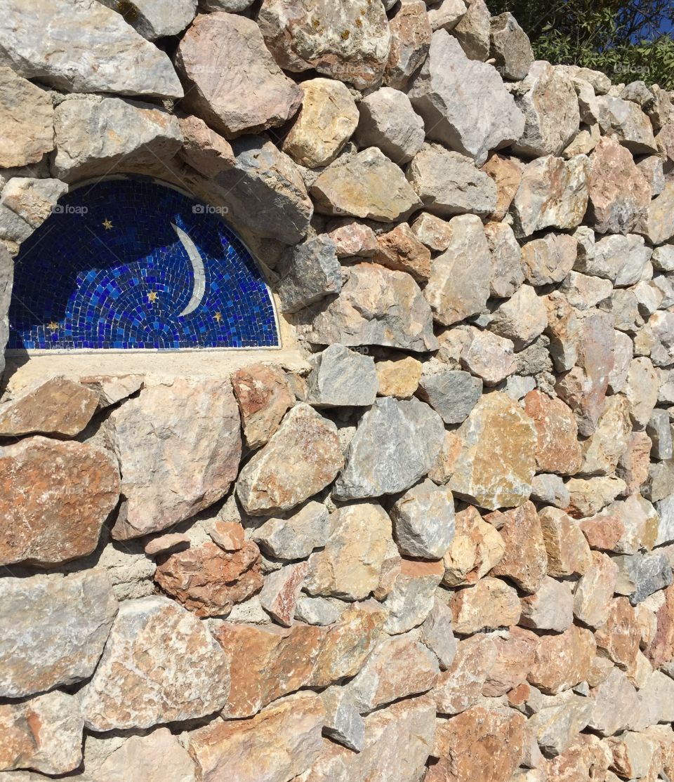 He created the moon and the stars.  