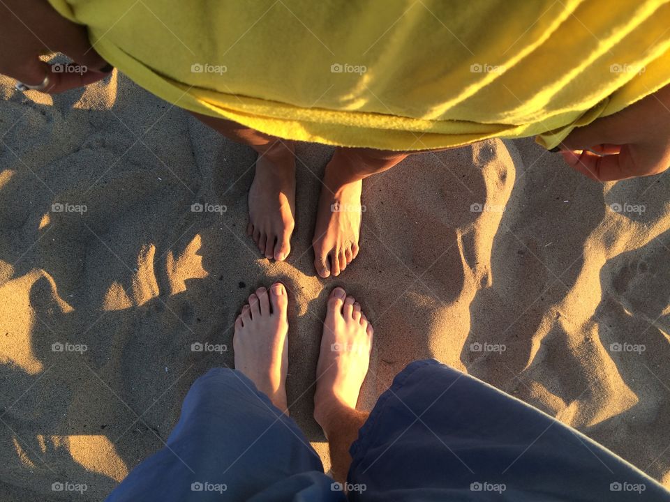 Feet in the sand 