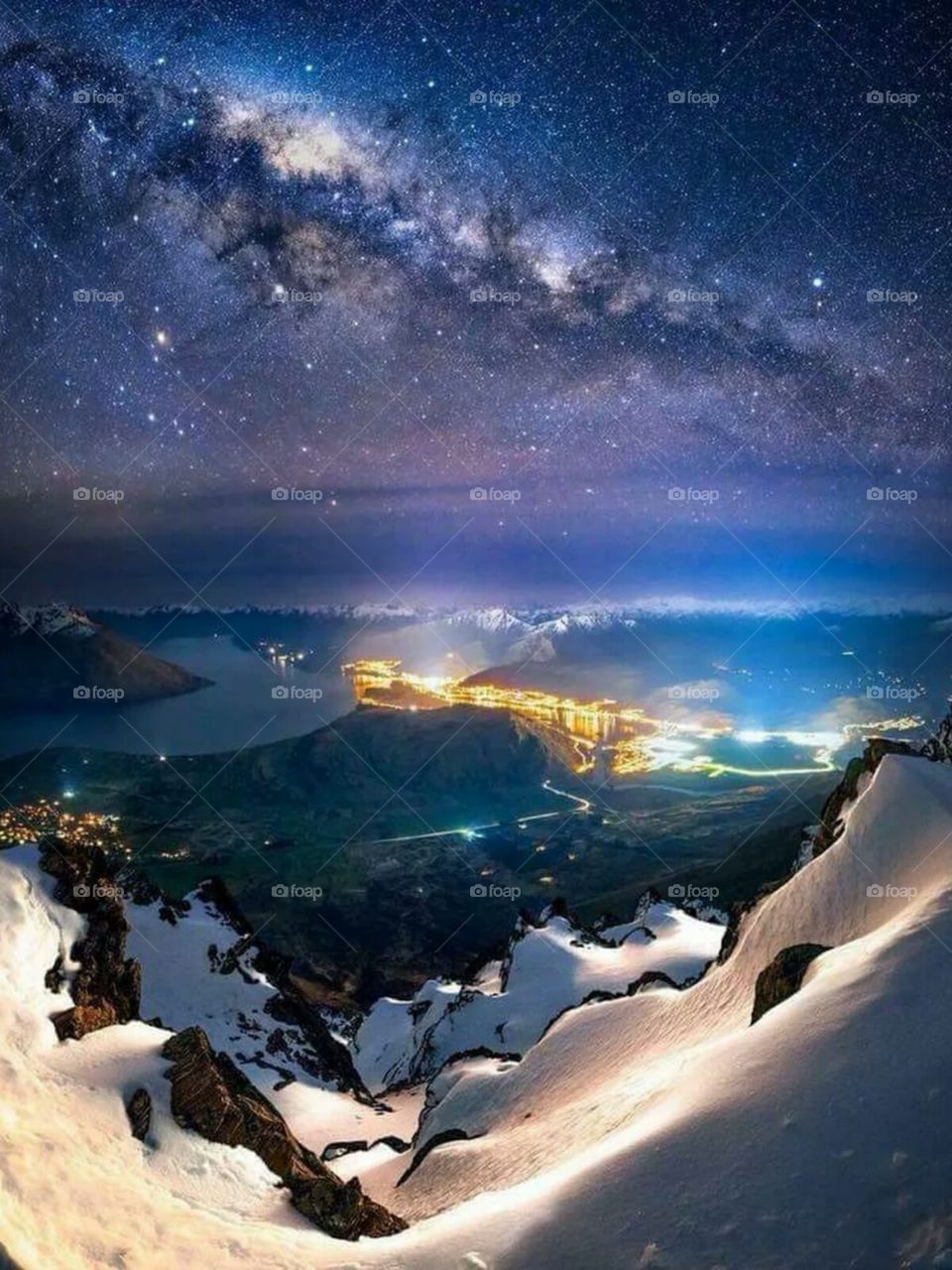 The Milky Way over Queenstown, New Zealand