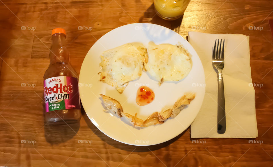 Chicken and Eggs with Frank's 