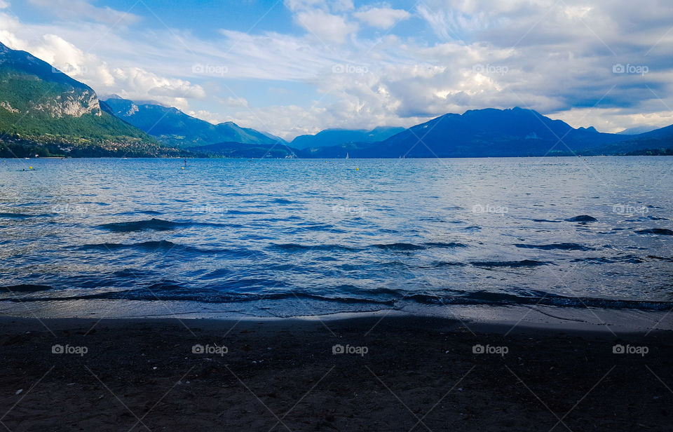 Seascape in Annecy, France