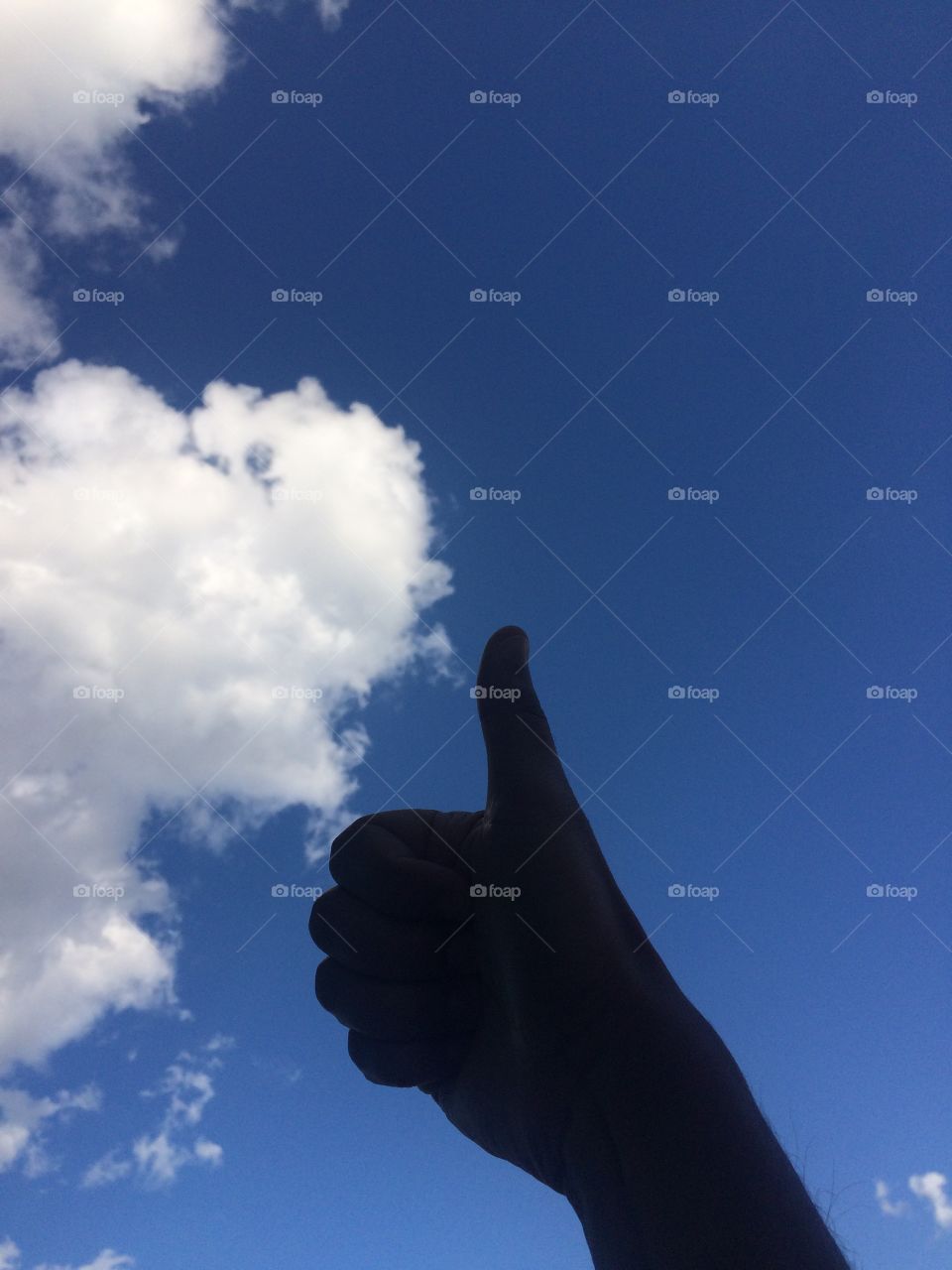 My hand and our sky