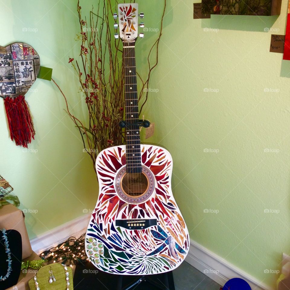Mosaic guitar 