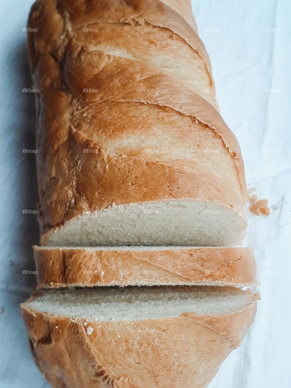 Pieces of wheat bread