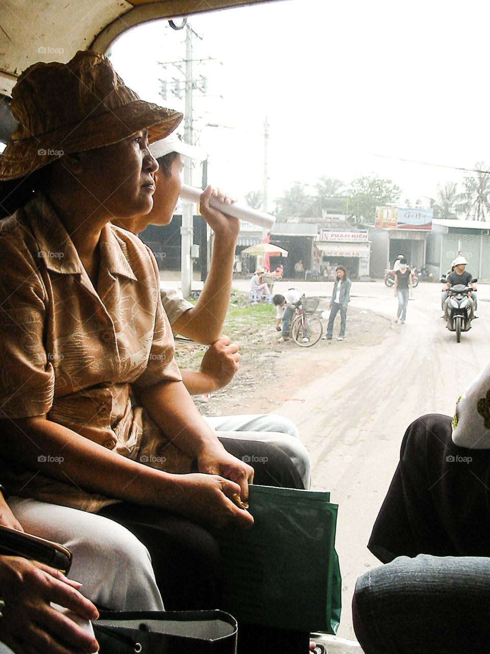 Public transport in the suburbs of Saigon