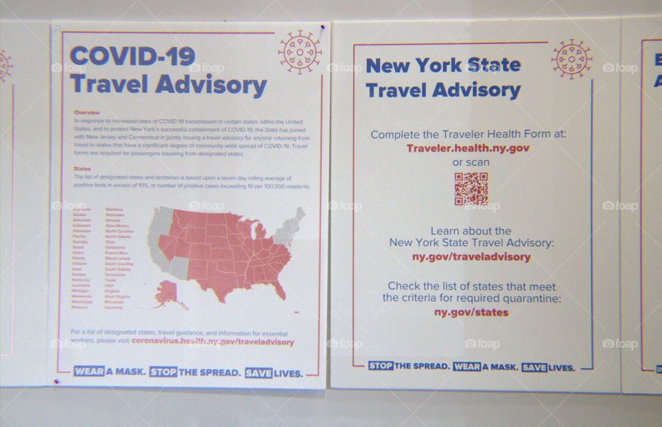 New York State Covid-19 Pandemic Travel Advisory
