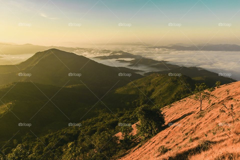 view scap from Pui-Kho mountain Thailand.