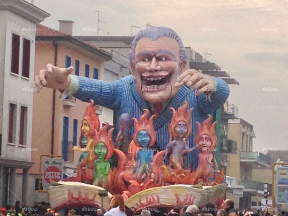 People enjoy carnival parade