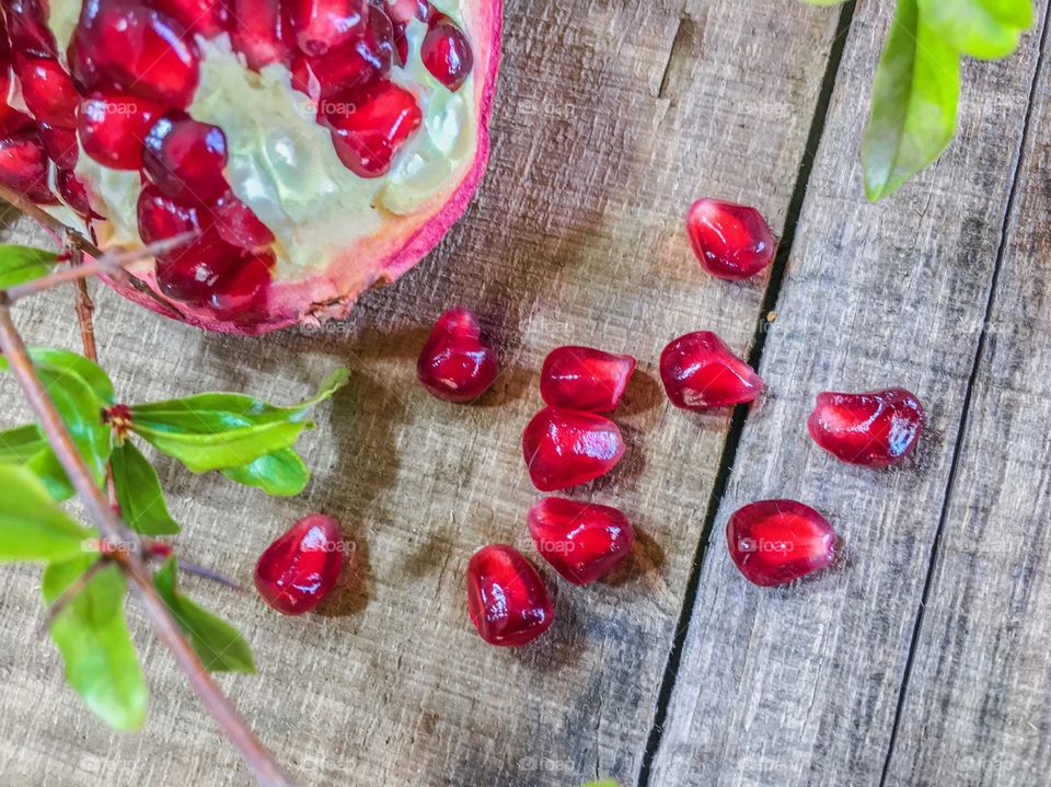 Pomegranate fruits 