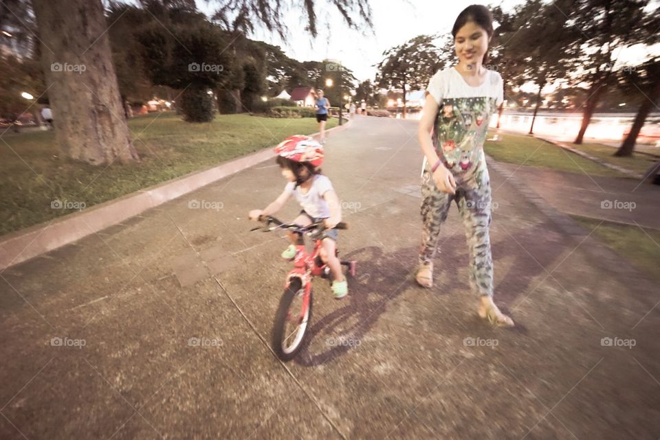 Child, People, Road, Motion, Recreation