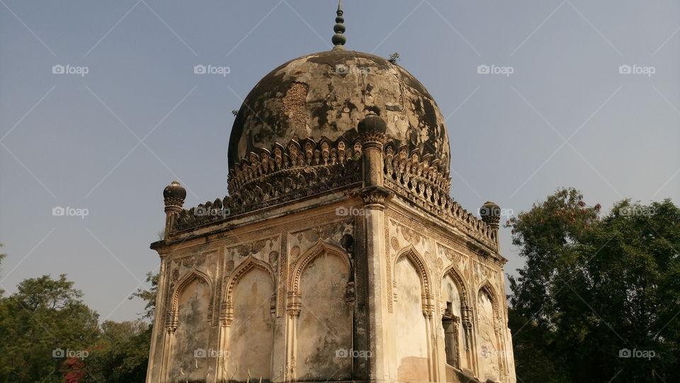 beautyfull old monument in 7 tomb hyderabad india