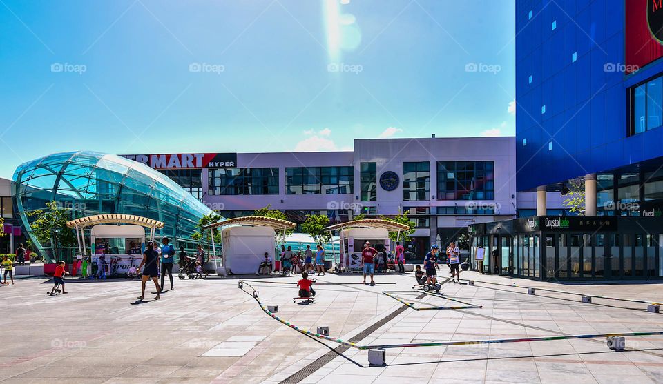 Crowd at the shopping mall.!