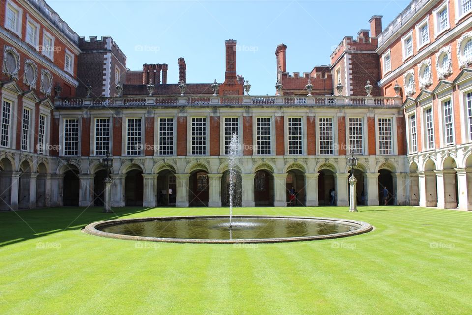 Beautiful shot of Hampton Court Palace