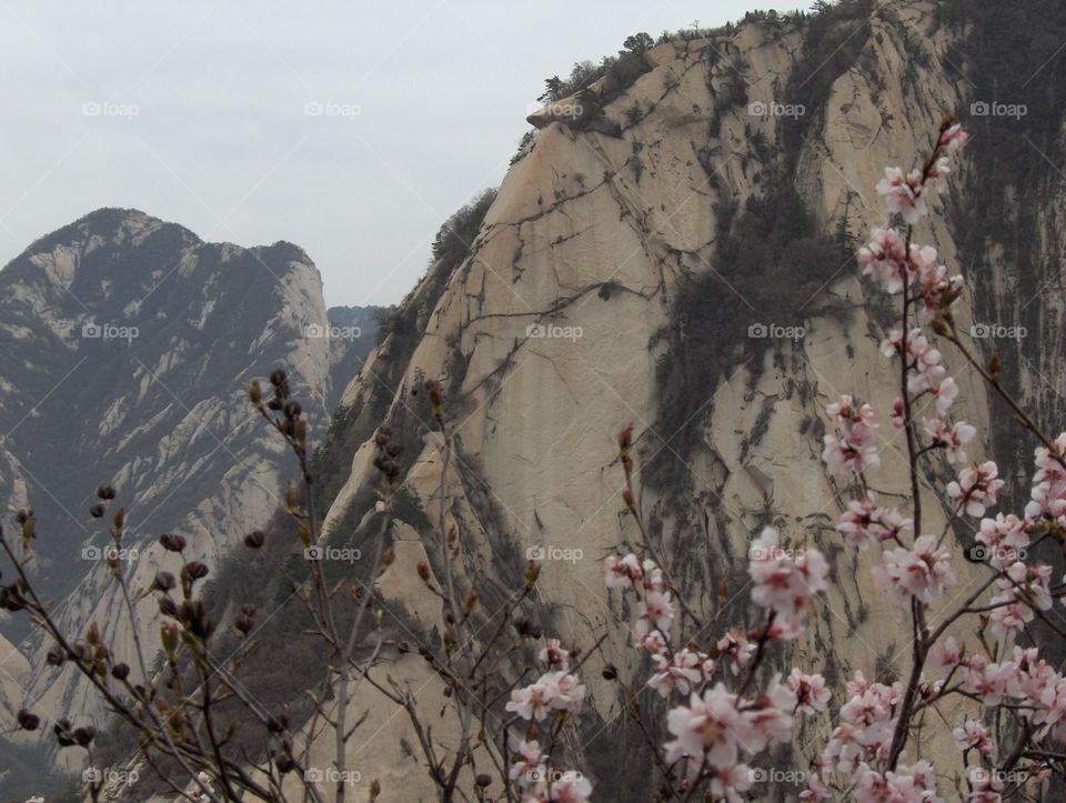 Mt Hua near Huayin in Shaanxi Province China