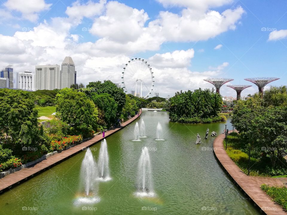 View of the Singapore gardens