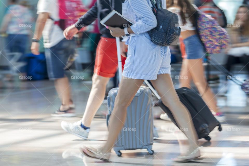 Rush hour at the airport