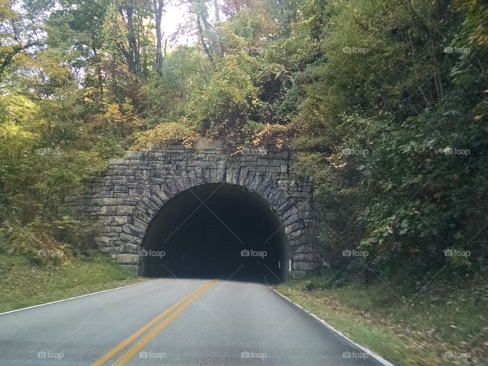 north Carolina blue ridge tunnel