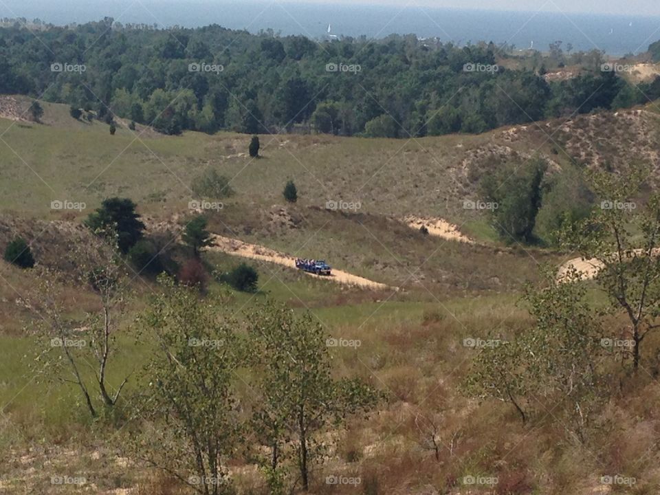 Dune rides. Saugatuck Michigan dune rides with view of Lake Michigan.  Very fun and fast with comedy 